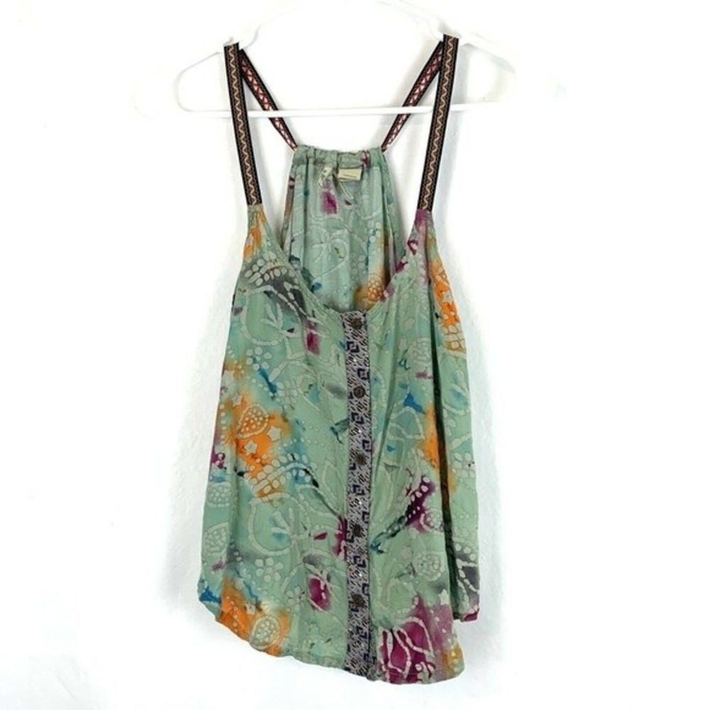 Bke tie dye boho halter swing top xs